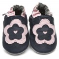 Black Big Flower Shoes