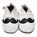 White Moustache Shoes